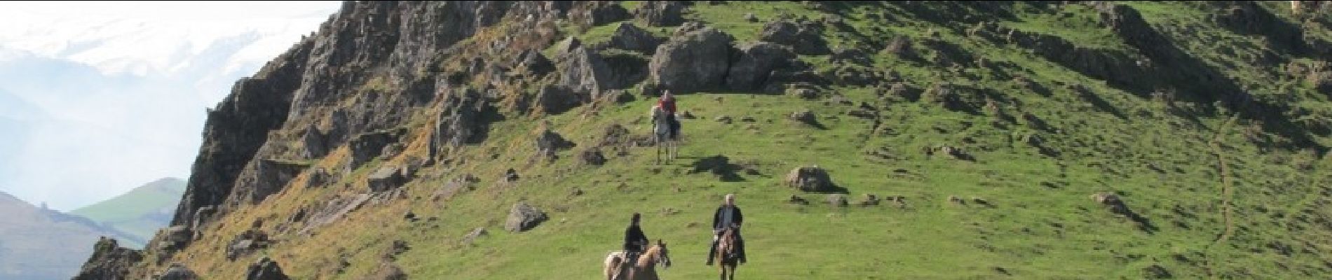Percorso Cavallo Banca - Sentier des Contrebandiers - du Col d'Ehorrieta à St - Martin d'Arossa au Pays Basque - Photo