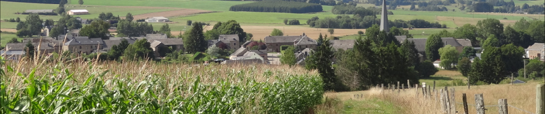POI Sainte-Ode - Panorama sur le village de Tillet - Photo