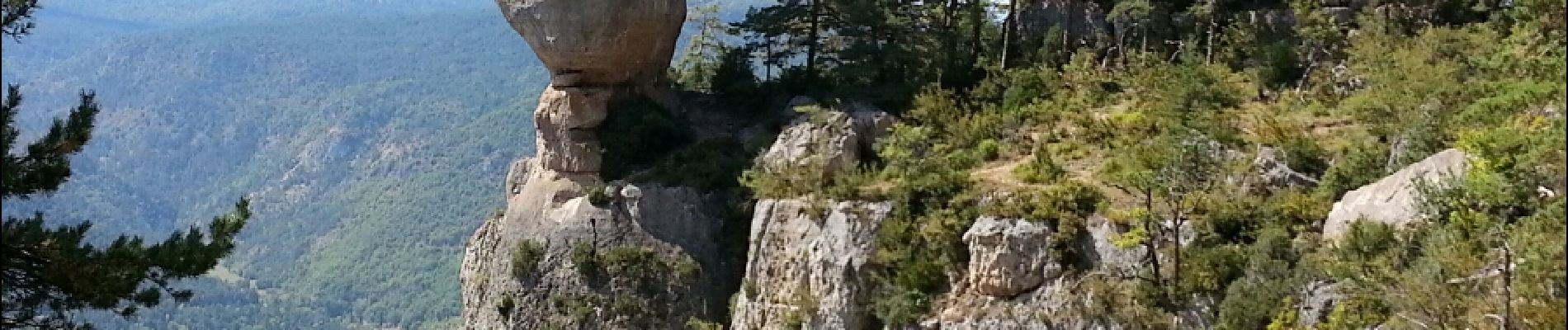 Randonnée Marche Le Rozier - Le Rozier - Causse Méjean Gorges du Tarn et de la Jonte - 12.5km 750m 4h50 (1h20) - 2014 09 07 - Photo