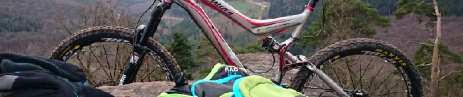 Trail Mountain bike Climbach - le rocher des Corbeaux.  - Photo
