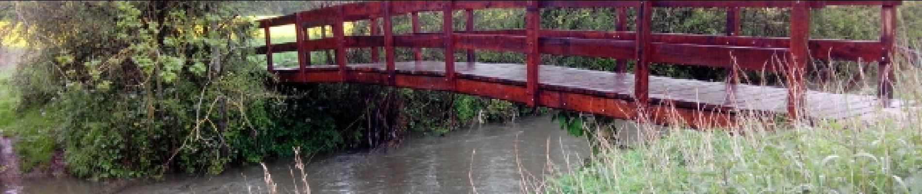 Point d'intérêt Chaumes-en-Brie - Le pont rouge - Photo