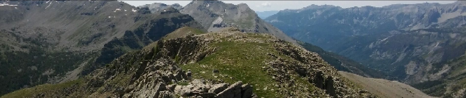 Randonnée Marche Uvernet-Fours - la tete de la gypiere.du col de la cayolle - Photo