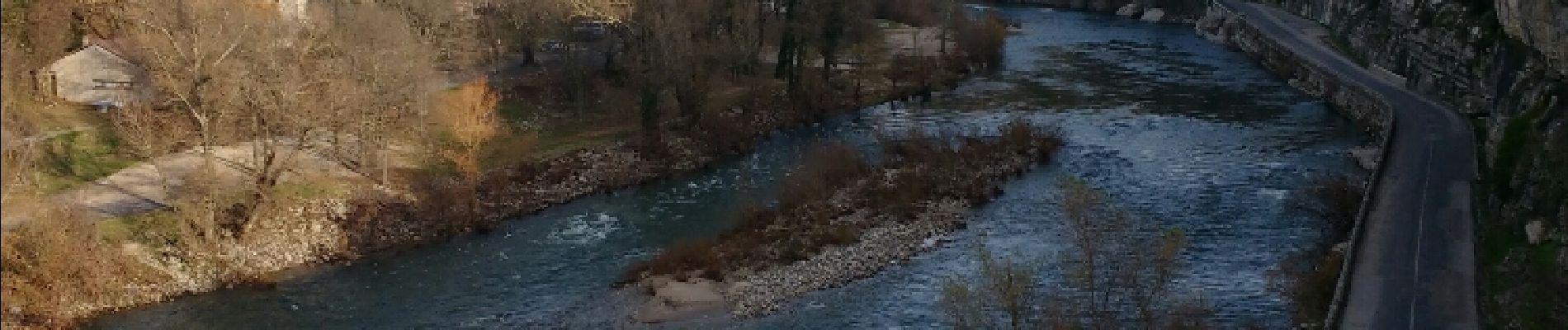 Tour Wandern Vogüé - trace Voguë_Lanas-La Lichette - Photo