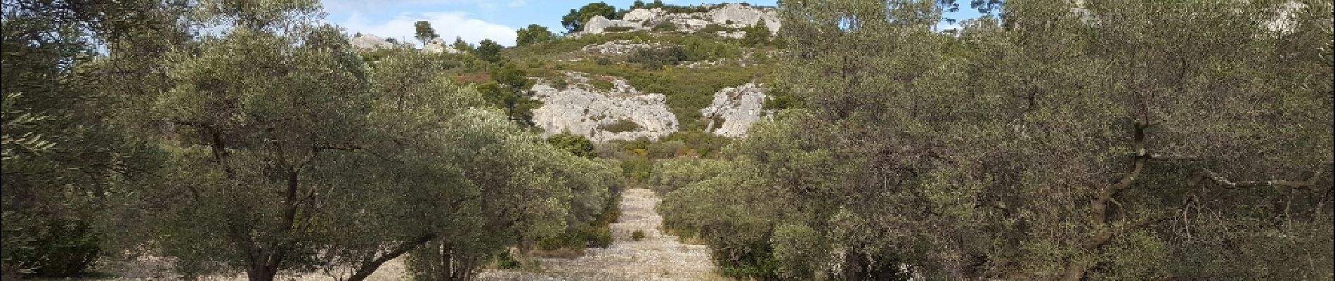 Tocht Stappen Mouriès - les caisses de Jean Jean - Photo