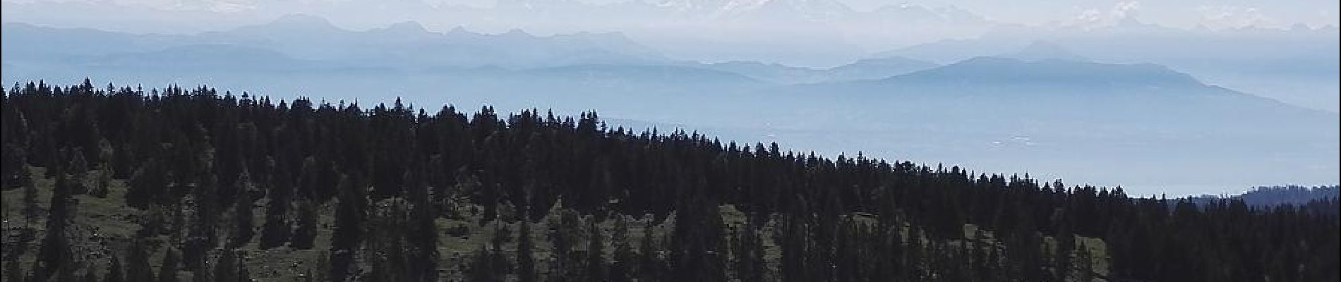 POI Arzier - les alpes avec le Mont Blanc - Photo
