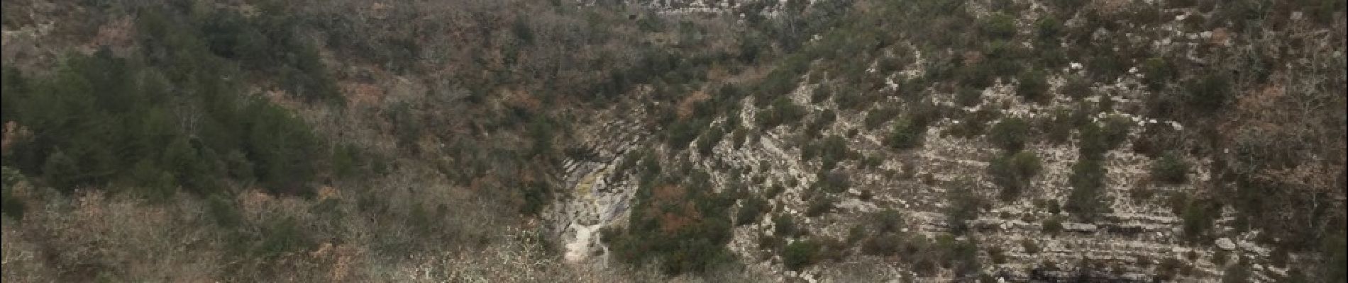 Trail Walking Lussas - canyon de la Louyre  Ardèche 07 Janvier 2018  - Photo
