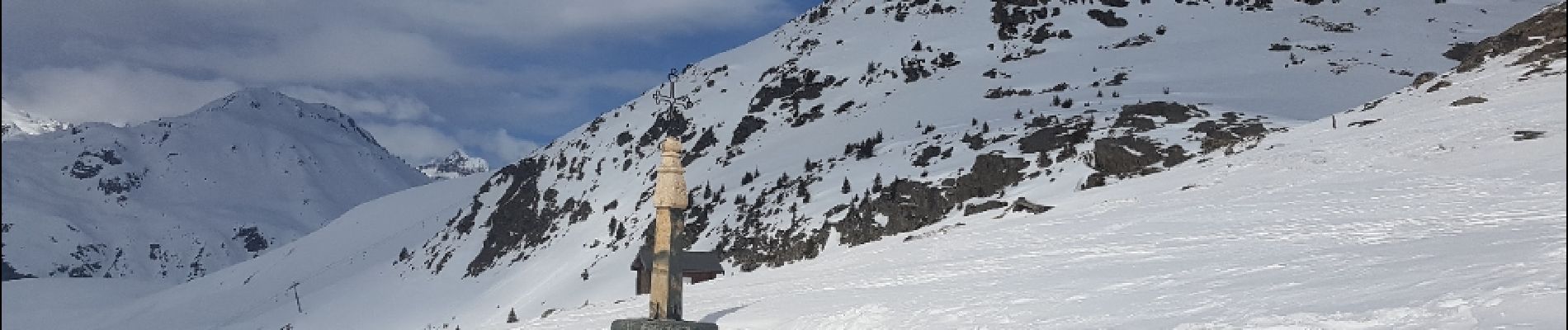 Tour Schneeschuhwandern Saint-Sorlin-d'Arves - Pierre du feu col de la Croix de fer  - Photo