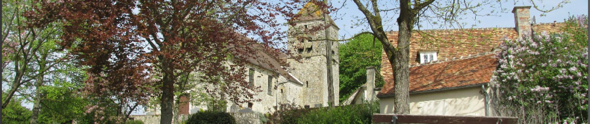 POI Villeneuve-sur-Verberie - pause 4h photo église - Photo