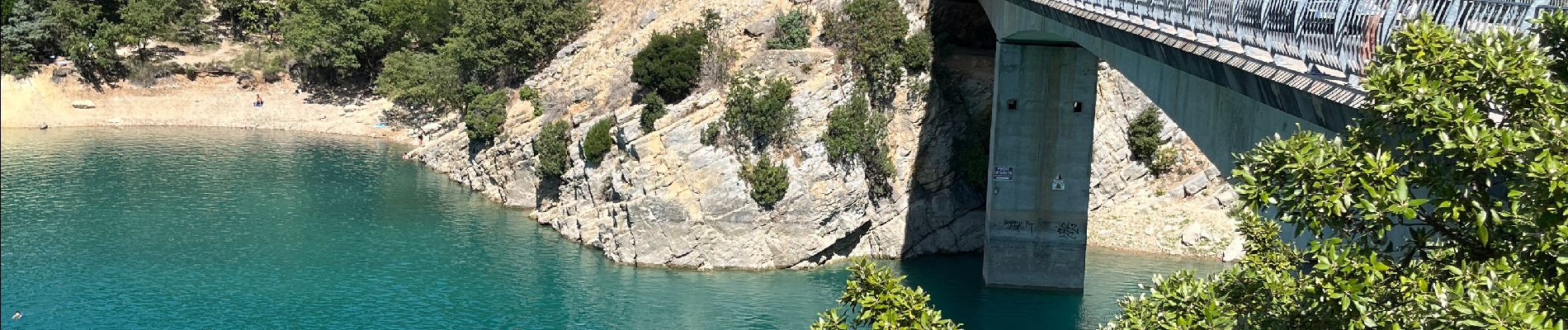 Tocht Elektrische fiets Moustiers-Sainte-Marie - Moustiers Ste Marie-Aiguines AR - Photo