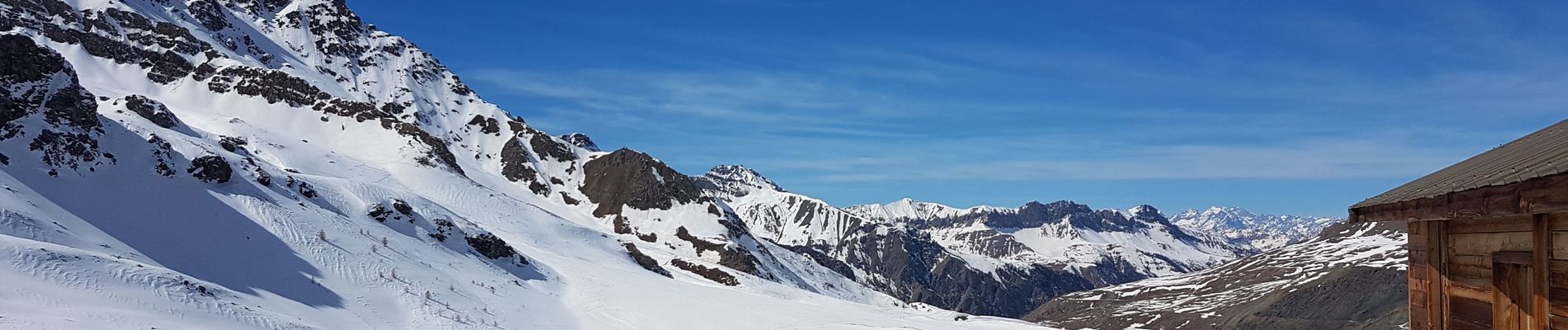 Randonnée Raquettes à neige Saint-Véran - Lac de la blanche a partir de st verran - Photo