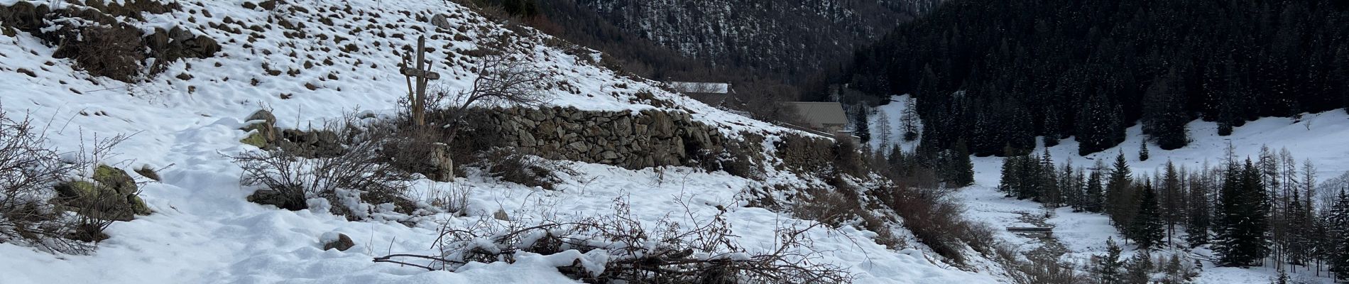 Tocht Stappen Saint-Sauveur-sur-Tinée - Mollières Hiver - Photo