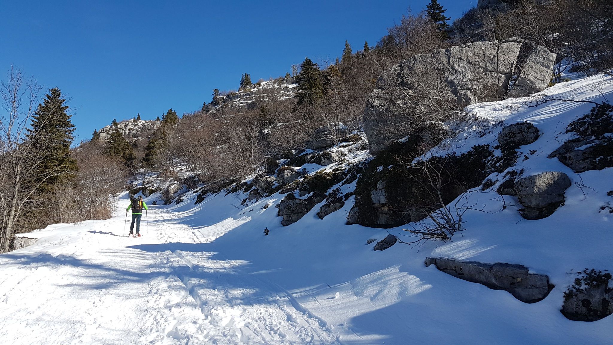 Randonnée Raquettes à neige à LansenVercors le moucherotte SityTrail