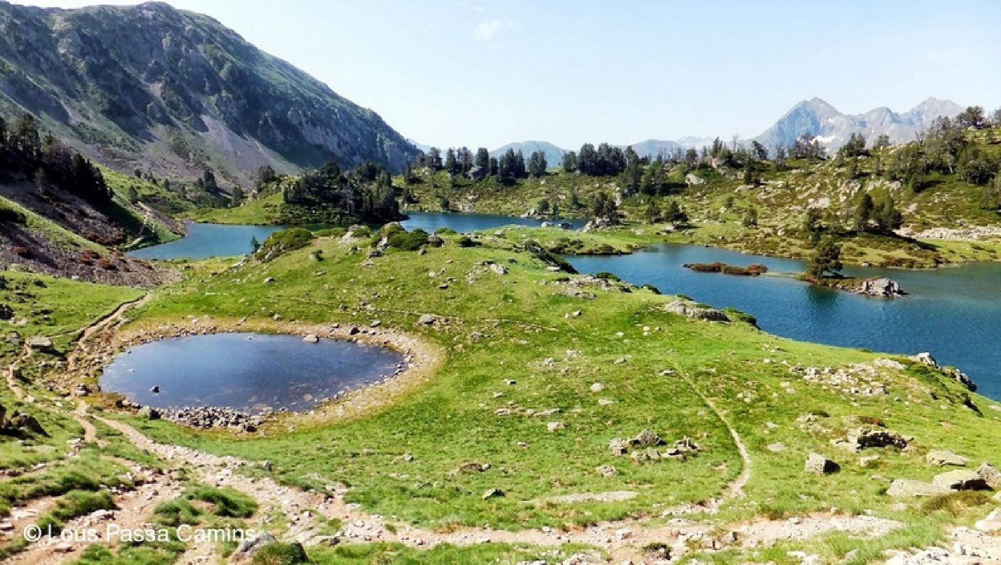 Lac De Bastan Depuis Col De Portet Randonnée Marche à SAINT-LARY-SOULAN: Les Lacs de Bastan depuis le col