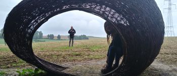 Point d'intérêt Hamois - Sentier d'Art - Woven shelter seat - Photo