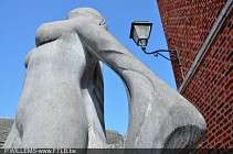 POI Marche-en-Famenne - De muurschildering en het beeldhouwwerk - Photo