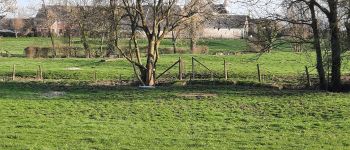 POI Villers-la-Ville -  Vue sur la Ferme de la Jouerie et sa prairie - Photo