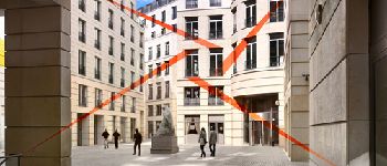 Punto de interés París - Square Edouard VII / Façade peinte par Felice Varini - Photo
