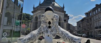 Point of interest Spa - Philippe Gielson et les élèves d’art plastique de l’académie de Spa – La parade des Pierrots  - Photo