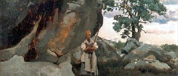 Point d'intérêt Fontainebleau - Le tableau de Jean-Baptiste Corot - Photo