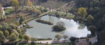 Point d'intérêt Monieux - Le lac vue de haut - Photo
