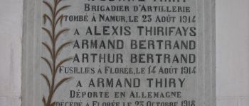 Point d'intérêt Assesse - Plaque commémorative des massacres du 14 août 1914 - Photo