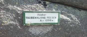 POI Sulzern - Rocher taubenklang felseng - Photo