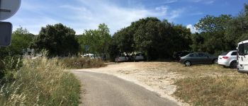 POI Aiguèze - parking aire naturelle  - Photo