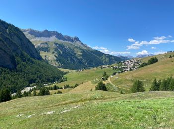 Percorso Bicicletta elettrica Molines-en-Queyras - Le Coin Pic Château Renard Refugd et lac de la Blanche et tête - Photo