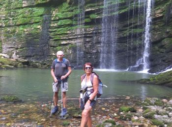 Tour Wandern Septmoncel les Molunes - la roche blanche a Saint claude - Photo