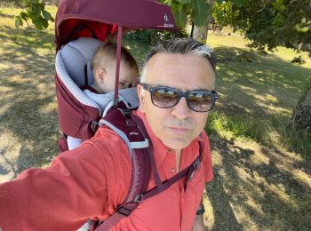 Randonnée Marche Sainte-Colombe-de-Villeneuve - Balade avec Mathilde et Charlie 😉 - Photo