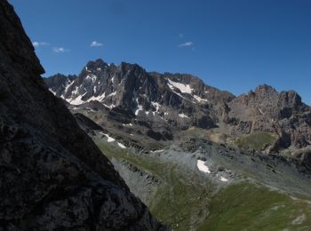 Tour Klettern Saint-Paul-sur-Ubaye - Aiguille Pierre André  voie normale - Photo