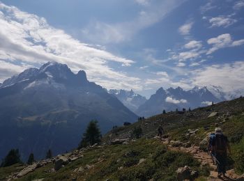 Excursión Senderismo Vallorcine - TAR1 - Tour des Aiguilles Rouges J1 - Col des Montets - Lac Blanc - Photo