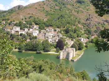 Trail Walking Pourcharesses - camping du lac - guinguette du bout du lac  - Photo