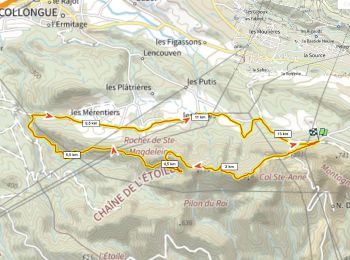 Tocht Stappen Mimet - Col St Anne, crête du Pilon du Roi, retour par le ch des Marres D+400m - Photo