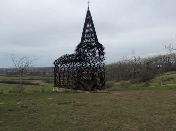 Tocht Stappen Borgloon - Église, vaches et moutons flamands - Photo