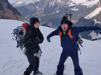 Randonnée Raquettes à neige Abondance - monté lac des plagnes  - Photo