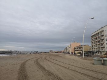 Percorso Corsa a piedi Palavas-les-Flots - Morning run Carnon-Palavas plage - Photo