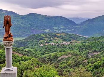 Randonnée Marche Saint-Étienne-le-Laus - Statue de l'Ange - Puy Maurel - Pas du Lièvre - Photo