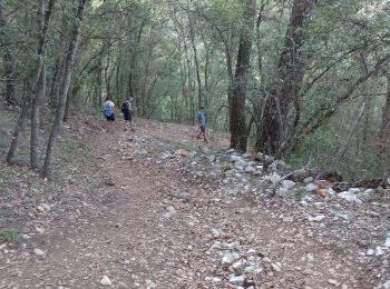 Randonnée Marche Roquefort-les-Pins - la grotte de la chèvre d'or depuis la Colle sur loup  - Photo