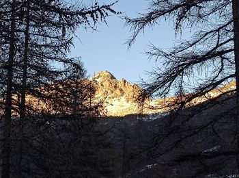 Excursión Senderismo Abriès-Ristolas - 24-12-23 l'Echalp vers belvédère Mont Viso - Photo