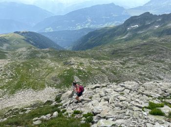 Trail sport La Léchère - 20240807 la grande muraille depuis Lachat  - Photo