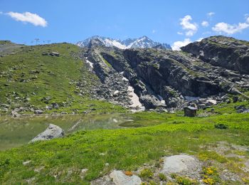 Randonnée Marche Les Belleville - Val Thorens, Le lac Blanc, retour par les lacs de la Tête Ronde  - Photo