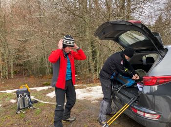 Tocht Sneeuwschoenen Urdos - Lac d’esteans - Photo