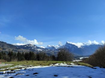 Tocht Stappen La Rivière-Enverse - le plan morillon par le haut - Photo