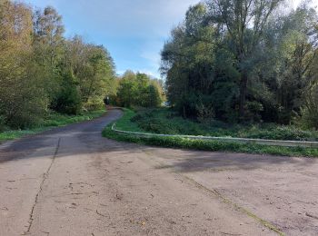 Randonnée Vélo de route Blegny - verbose long dans terrain derrière la caserne à vélo - Photo