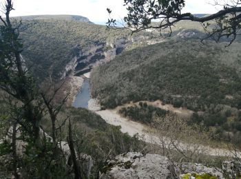 Excursión Senderismo Labastide-de-Virac - les crottes - Photo