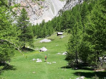 Tour Klettersteig Arvieux - via Ferrara combe la roche et pratique premier  - Photo