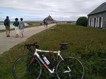 Randonnée Vélo de route Jullouville - JULLOUVILLE MONT SAINT MICHEL ALLER RETOUR - Photo