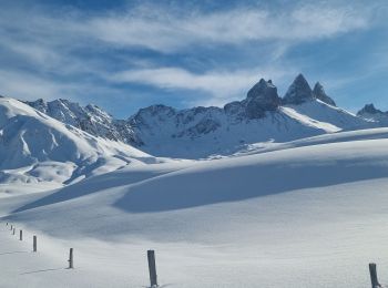 Tocht Sneeuwschoenen Albiez-Montrond - les aiguilles d'Arves - Photo