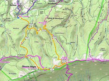 Tour Wandern Auribeau - Mourre Nègre 610m+ boucle depuis Auripeau - Photo